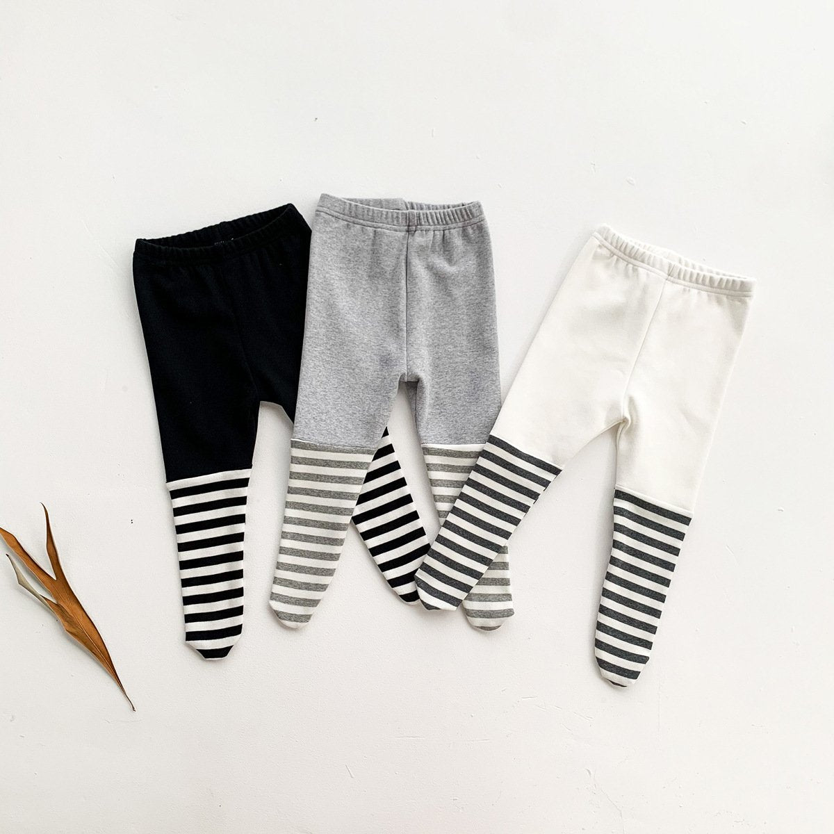Baby Pure Striped Pantyhose-visikids
