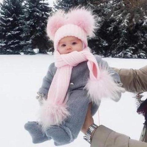 Winter Baby Sweater Jumpsuit.