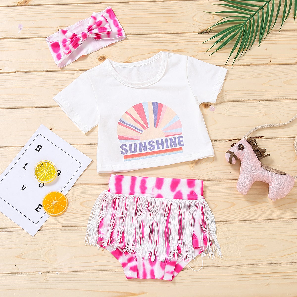 3-Piece Letter Print Suit.