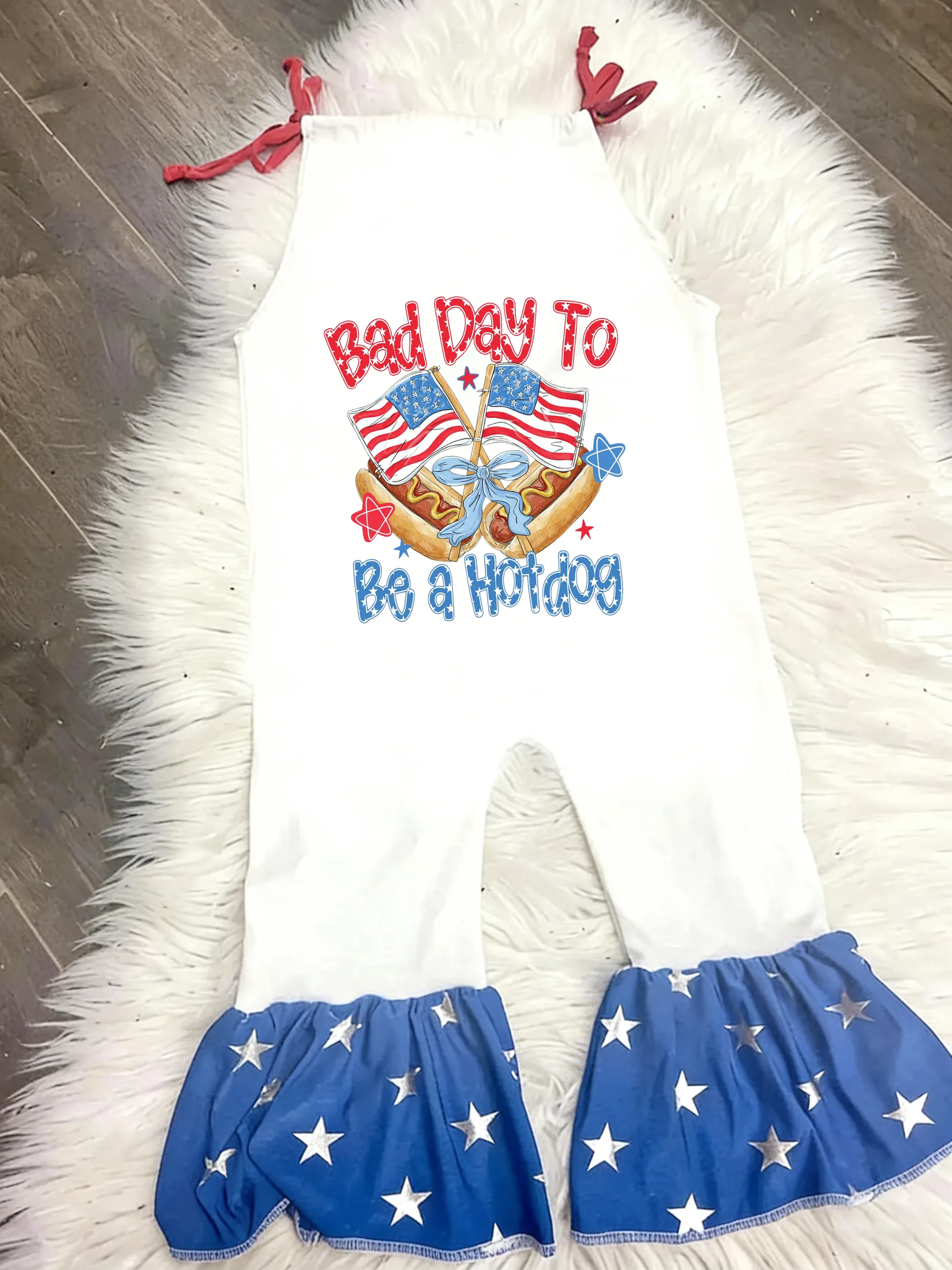 Baby Bad Day To Be A Hotdog Jumpsuit