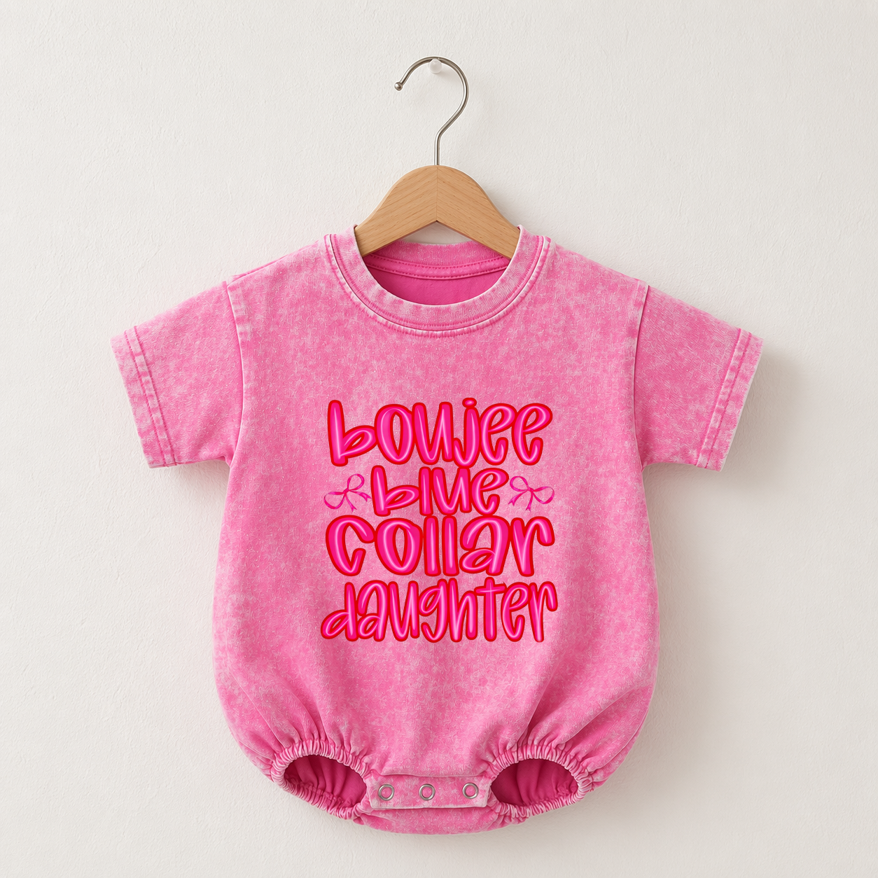 Baby Boujee Blue Collar Daughter Romper