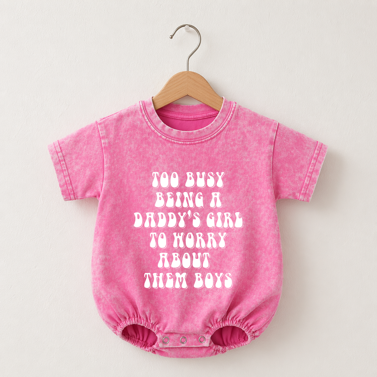 Baby Too Busy Being A Daddy's Girl Romper