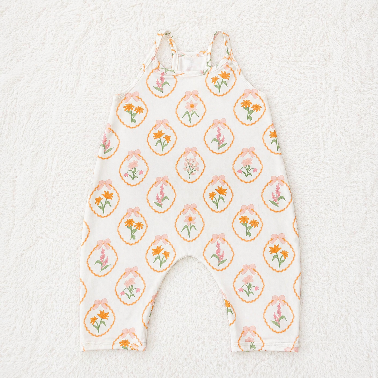 Baby Flower Bow Jumpsuit