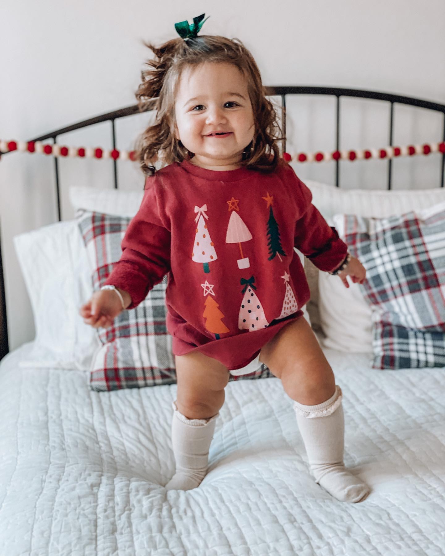 Christmas Tree Print Top-visikids