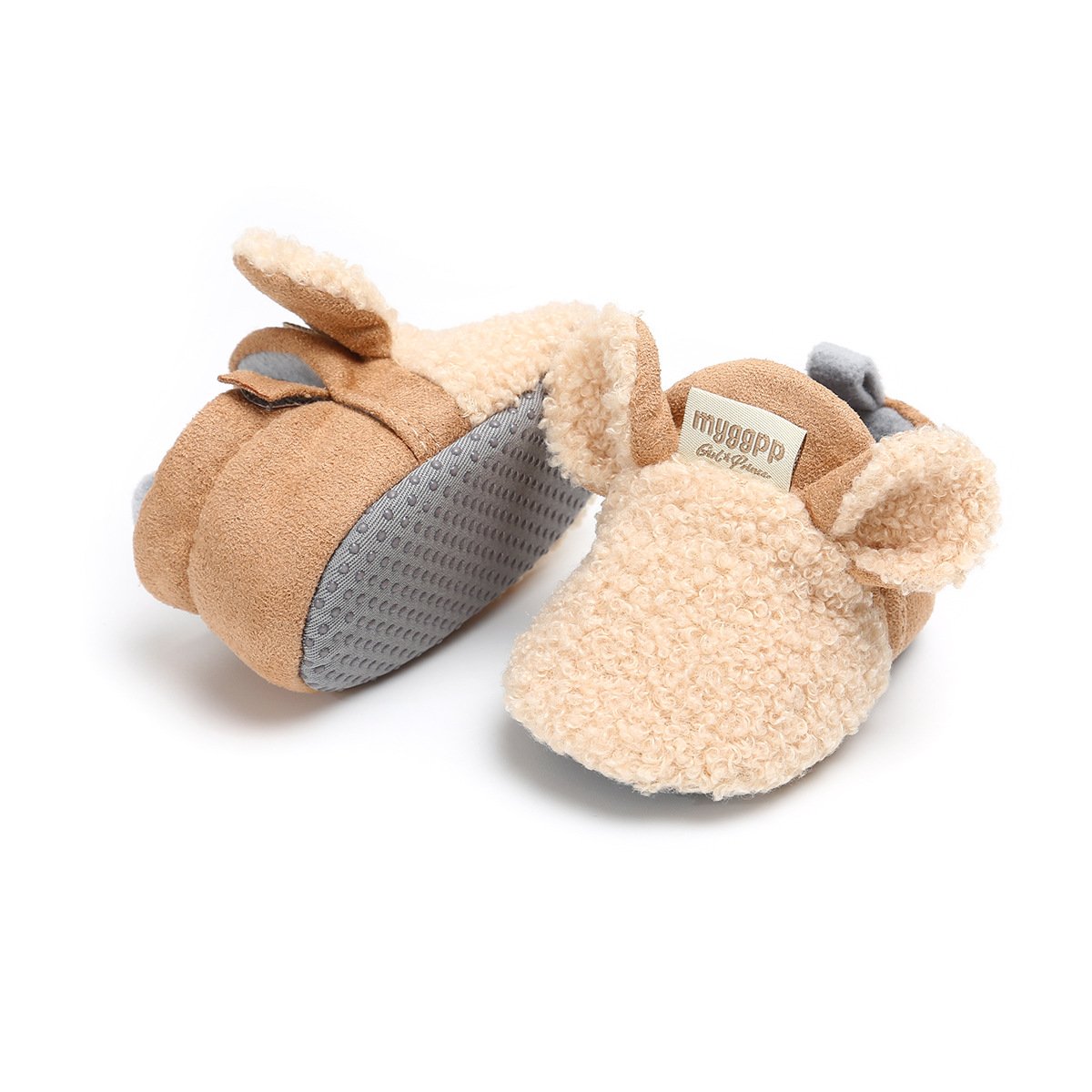 Baby Girl Cotton Plush Shoes.