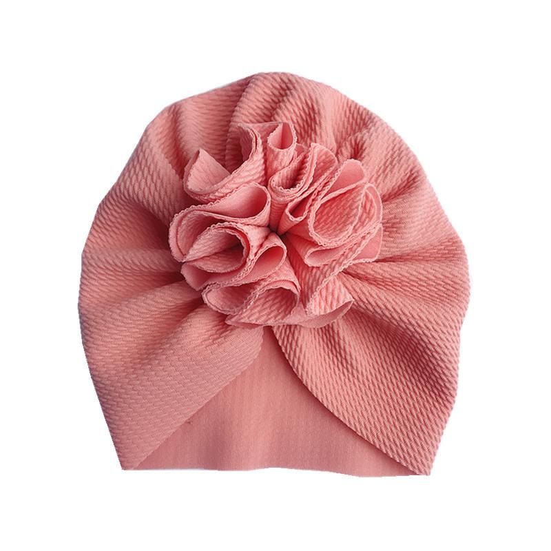 Children's hat soft knitted cloth bow.