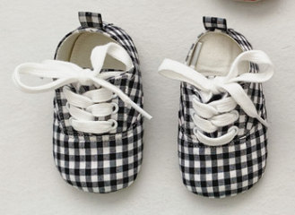 Baby Plaid Shoes.