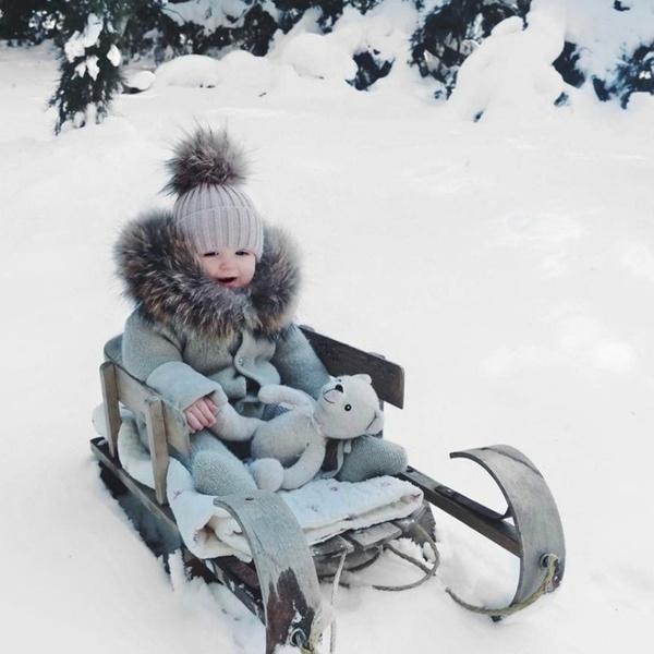 Winter Baby Sweater Jumpsuit.