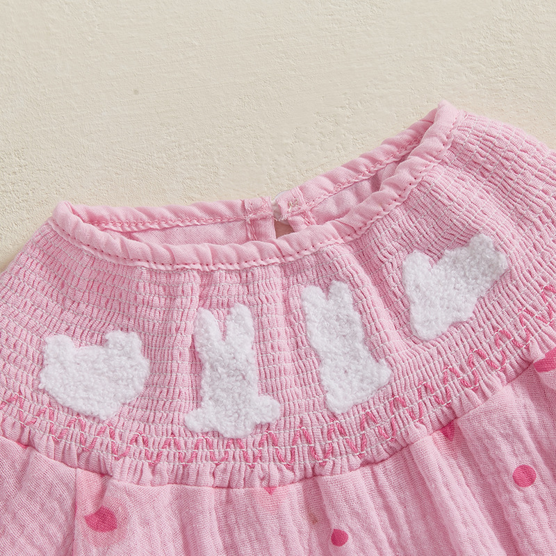 Baby Girl Bunny Bow Romper