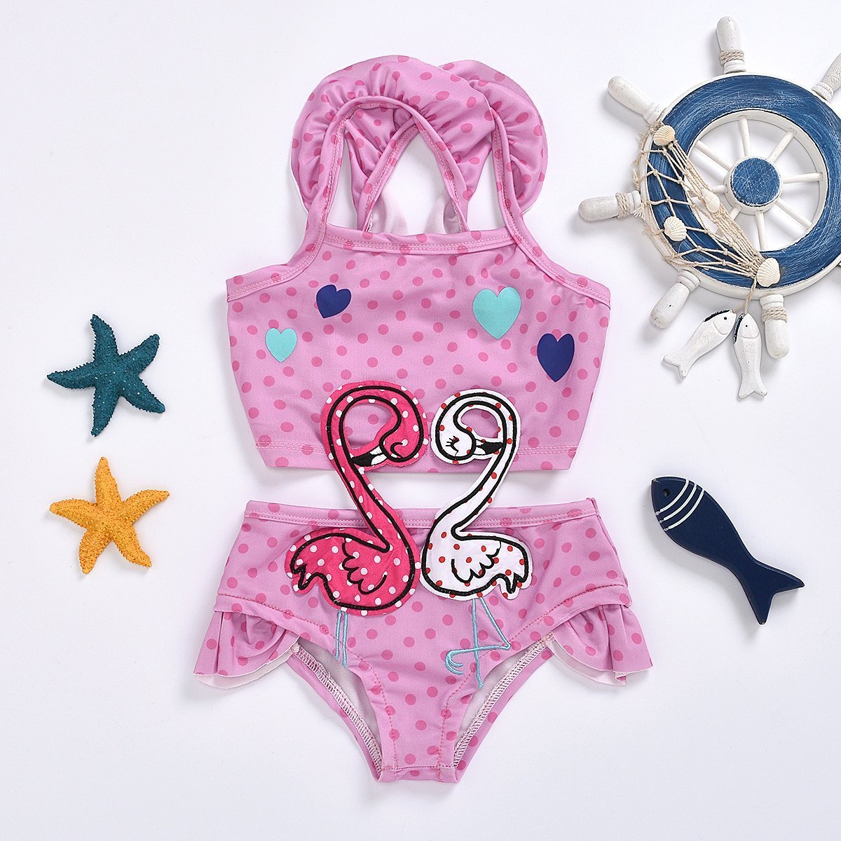 Baby Swan One-piece Swimsuit-visikids