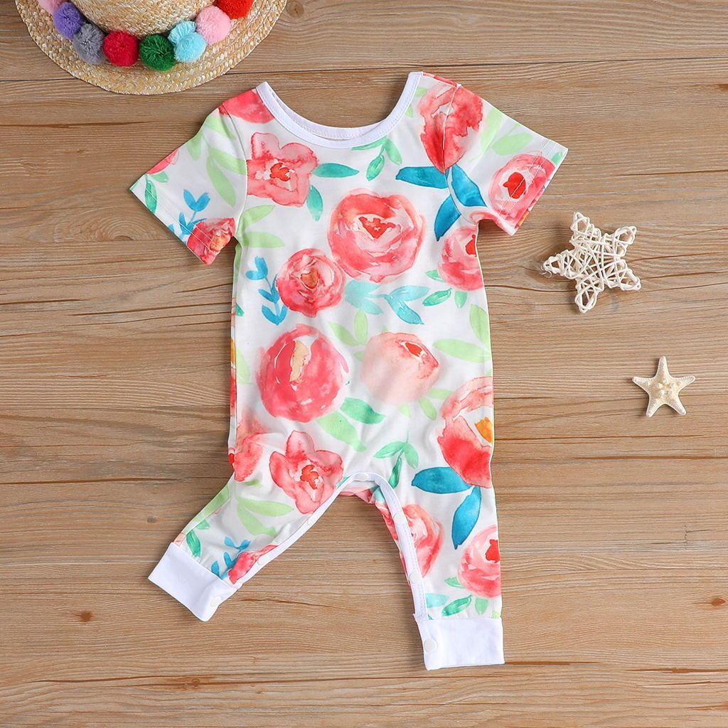 Baby Newborn Flower Jumpsuit Romper-visikids