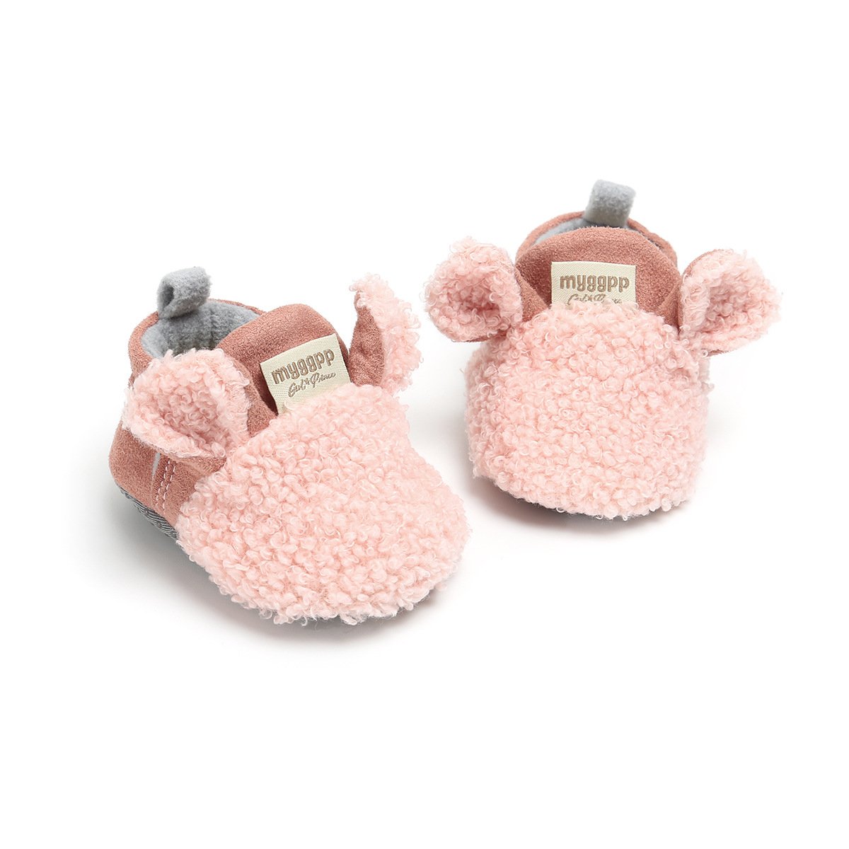 Baby Girl Cotton Plush Shoes.