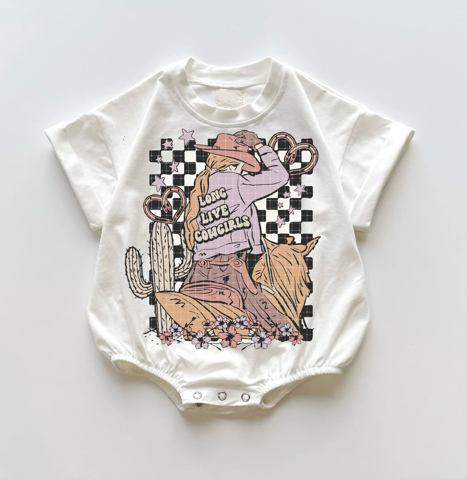 Baby Long Live Cowgirls Romper