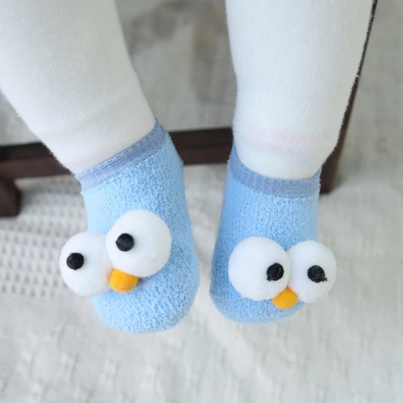 3D Big Eyes Design Baby Socks.