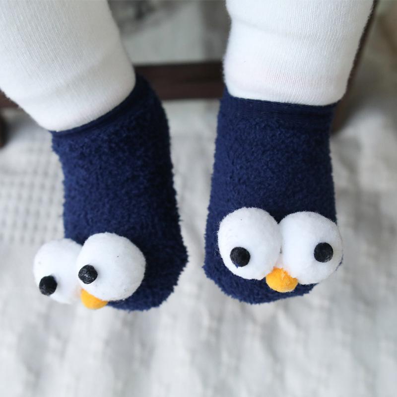 3D Big Eyes Design Baby Socks.