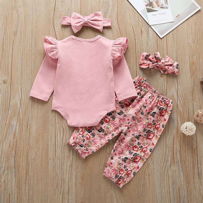 Baby Girl Floral Pink Long Sleeve Suit-visikids
