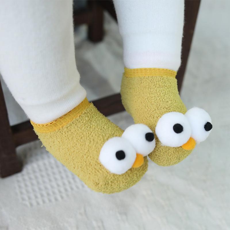 3D Big Eyes Design Baby Socks.