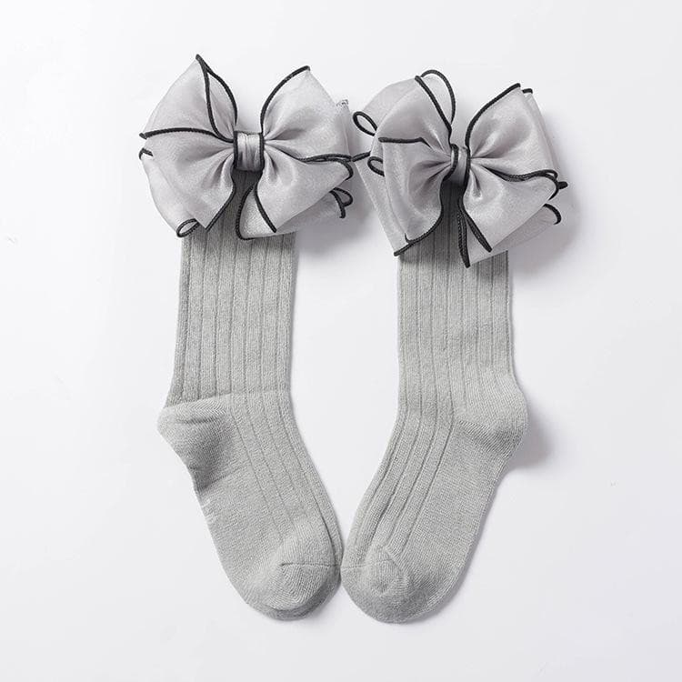 Bowknot Thin Children Socks.