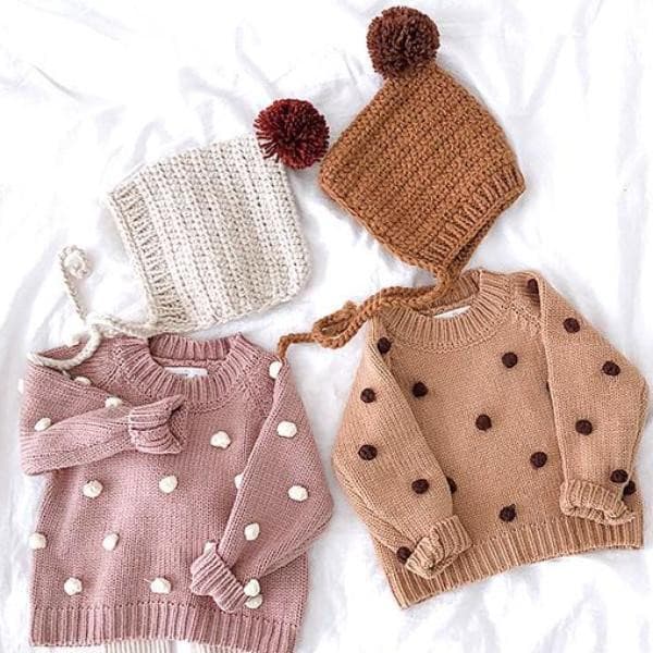 Baby Dot lovely sweater.