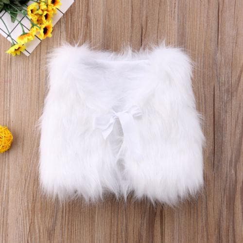 0-5y Girl Plush Vest.