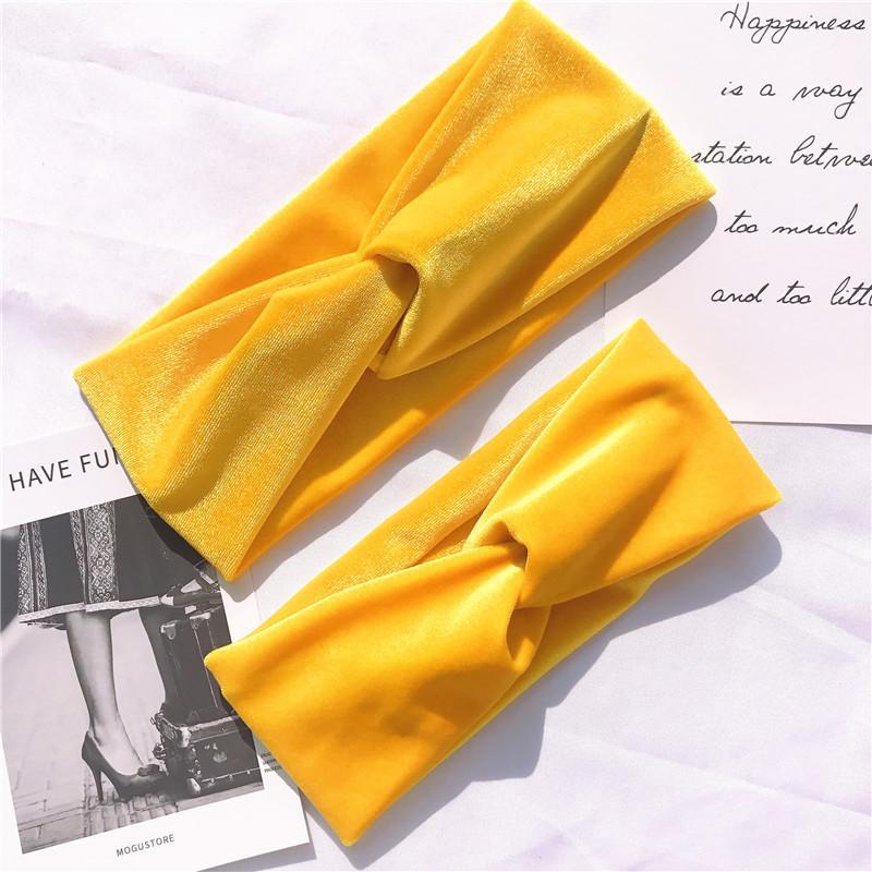 MOM and ME Velvet Cross Hairband.