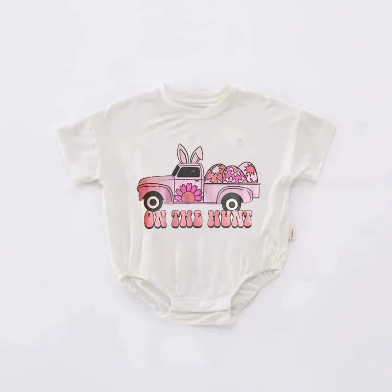 Baby Easter Print Romper.