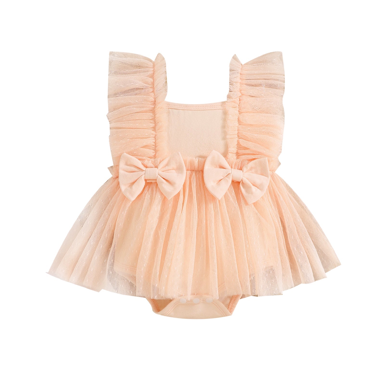 Baby Girl Mesh Romper.