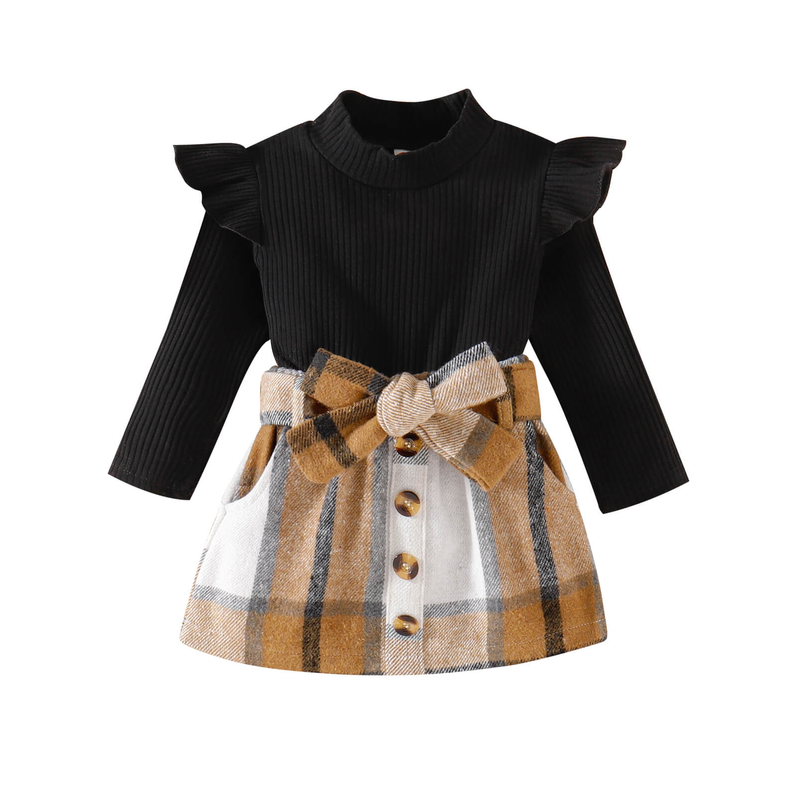 Toddler Plaid Skirt Set.