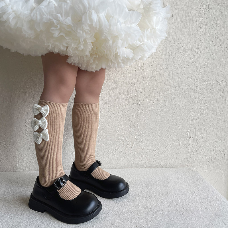 Girls Bow Lace Socks