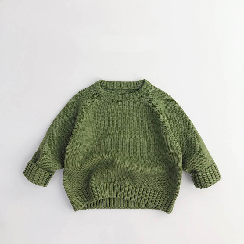 Toddler Solid Color Sweaters.