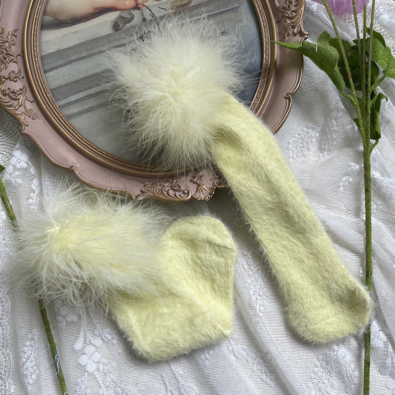 Girls Feather Lace Socks