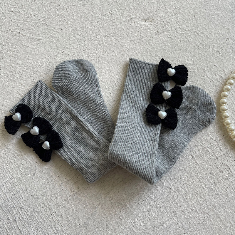 Girls Bow Lace Socks