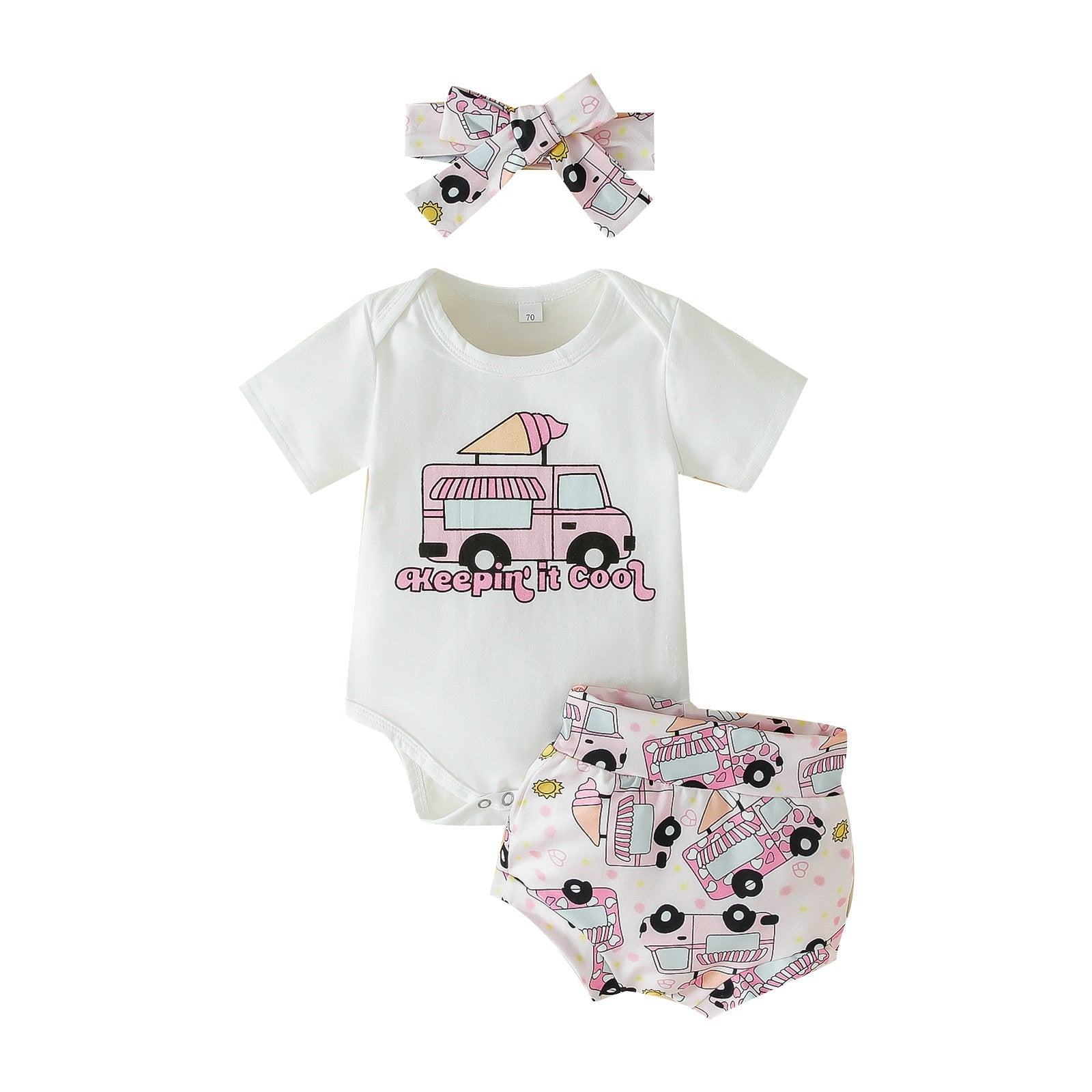 3-Piece Cute Print Suit.