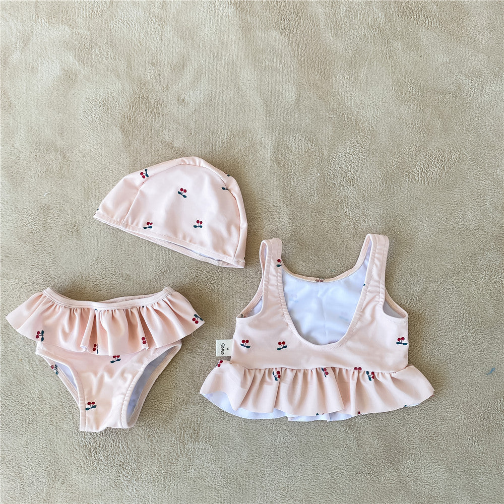 Little Cherry Print Swimwear.