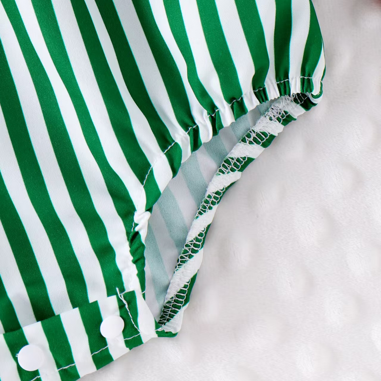 Baby Girl Four Leaf Clover Romper