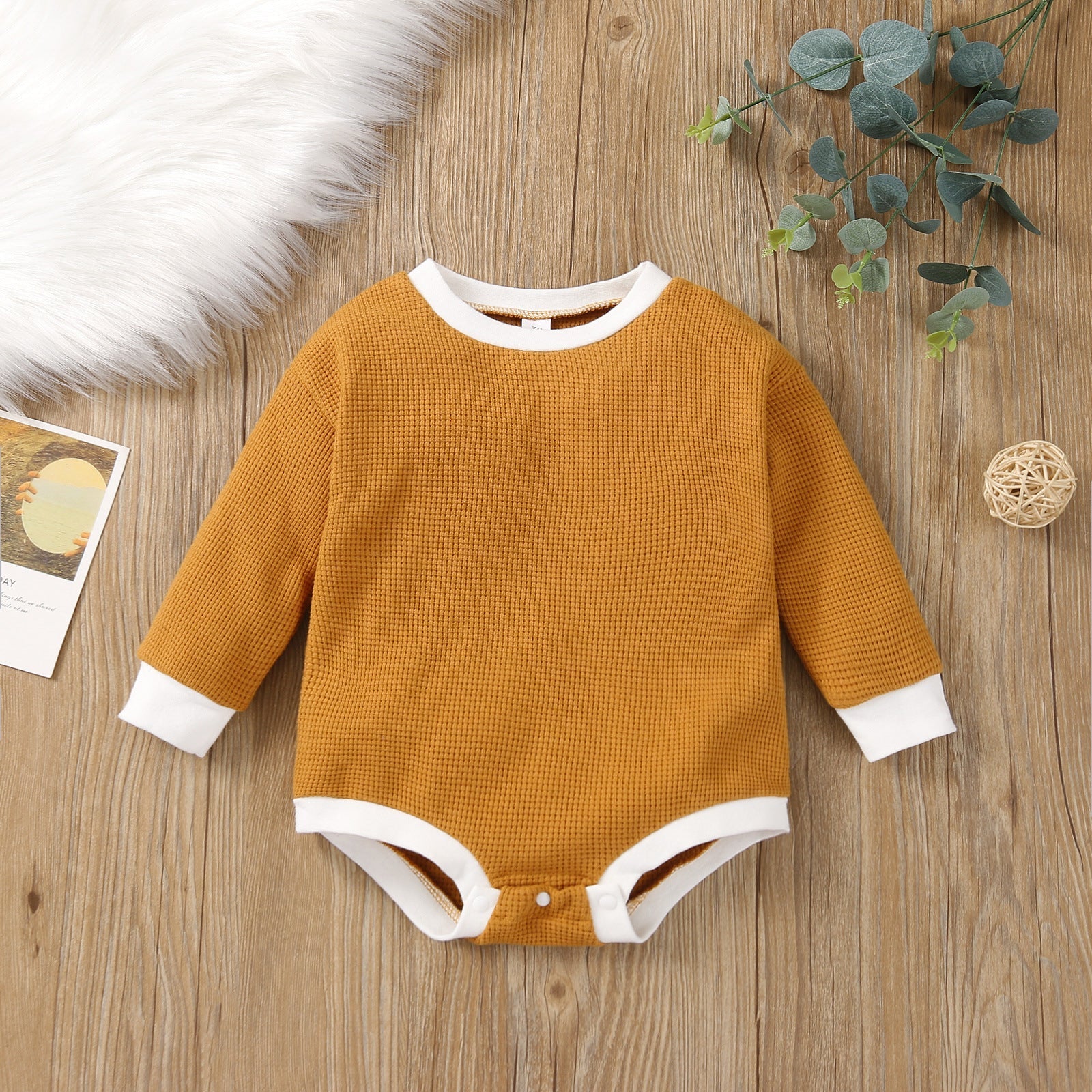 Baby Pure Color Rompers.