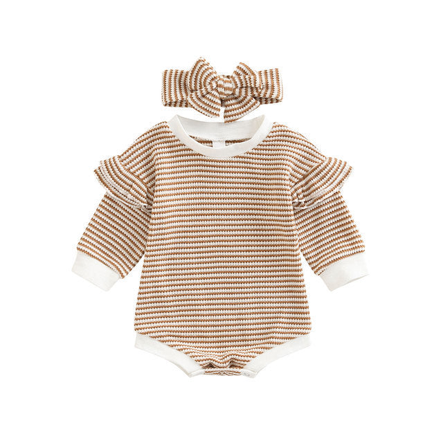 Baby Striped Romper.
