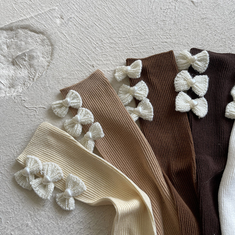 Girls Bow Lace Socks