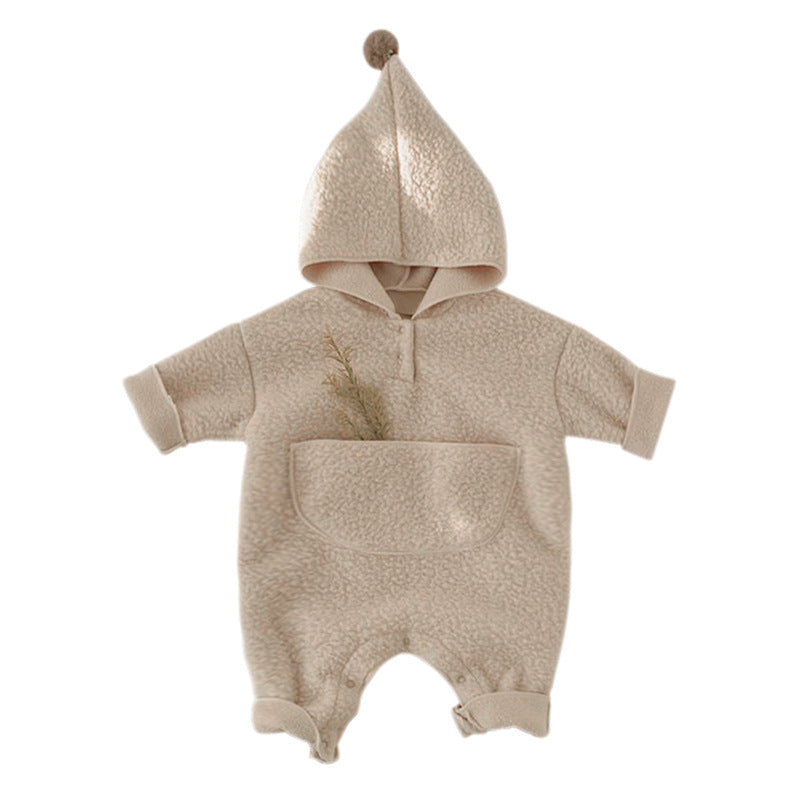 Baby Fleece Warm Romper.
