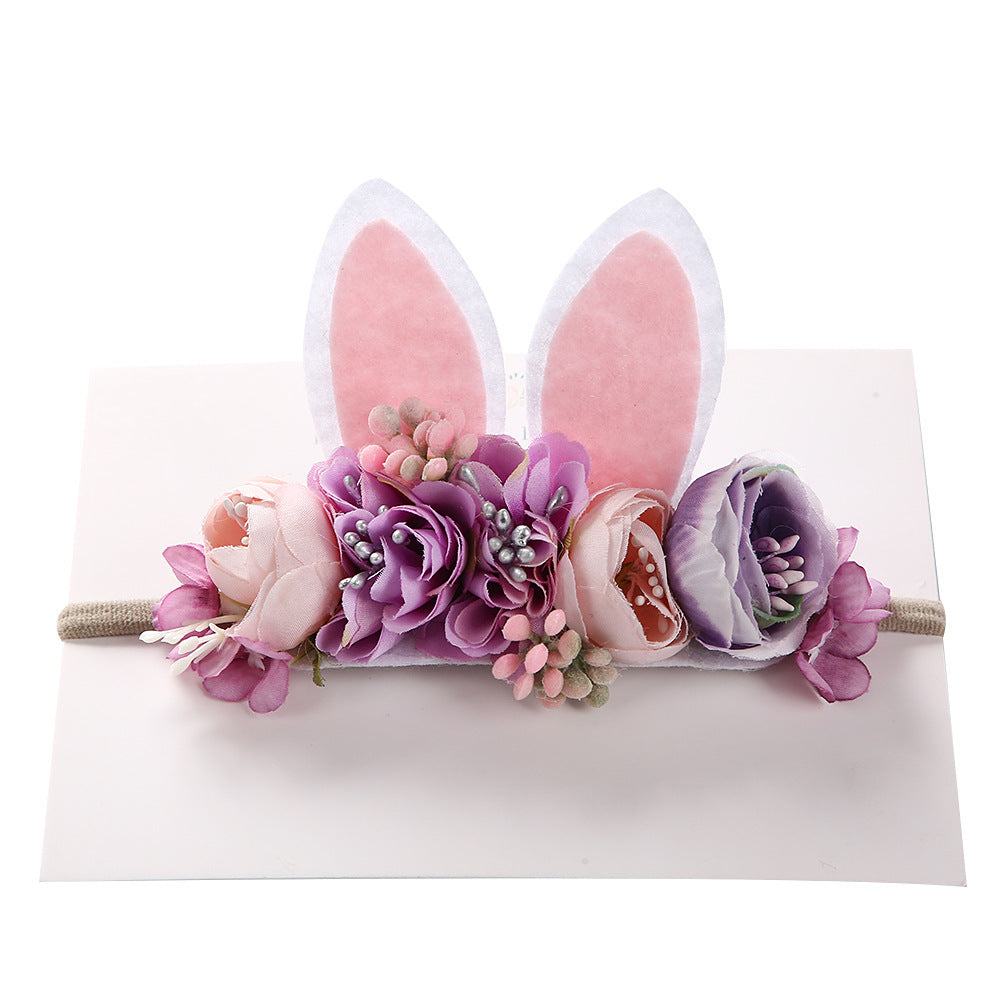 Baby Girl Rabbit Headband.