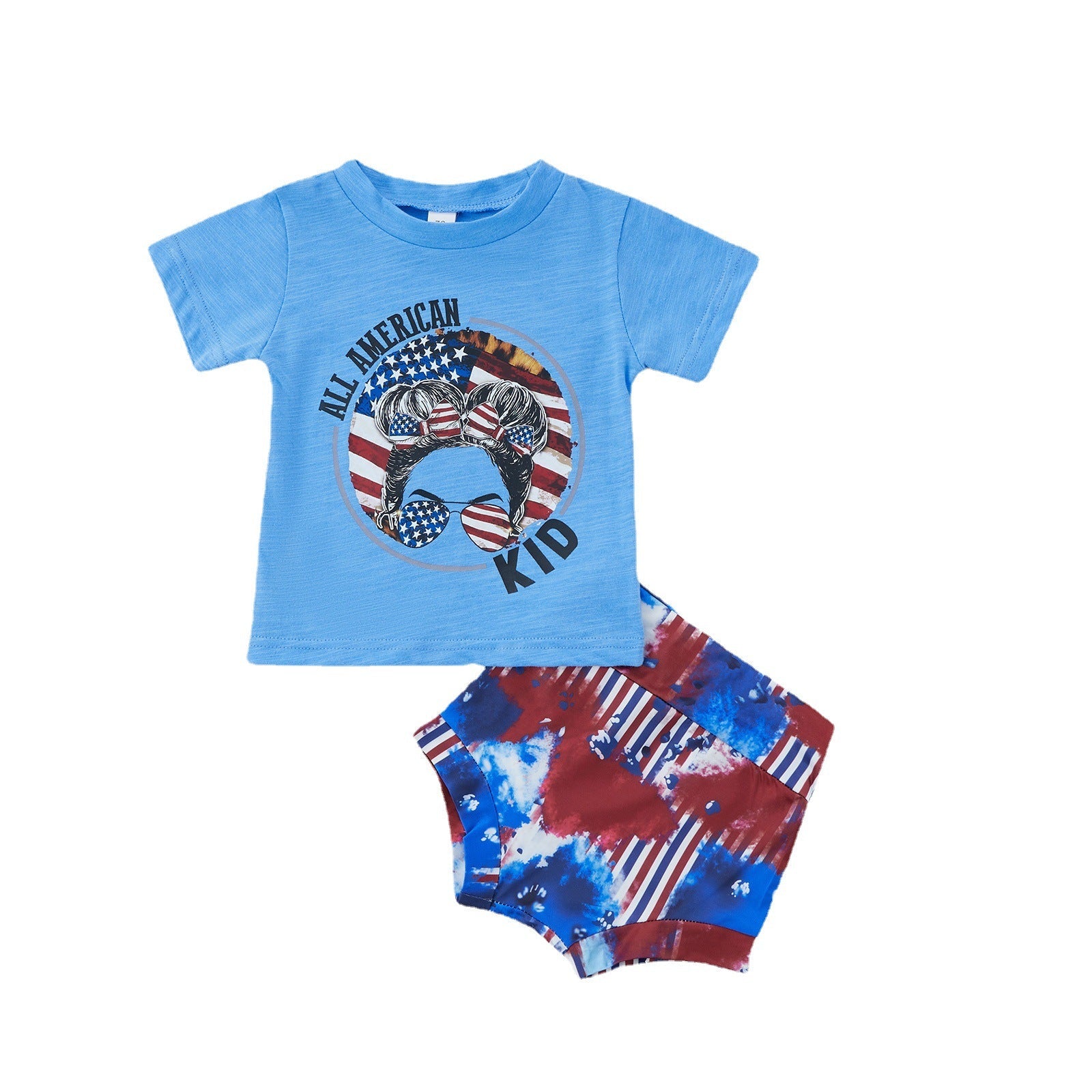 3-piece Independence Day Print Suit.