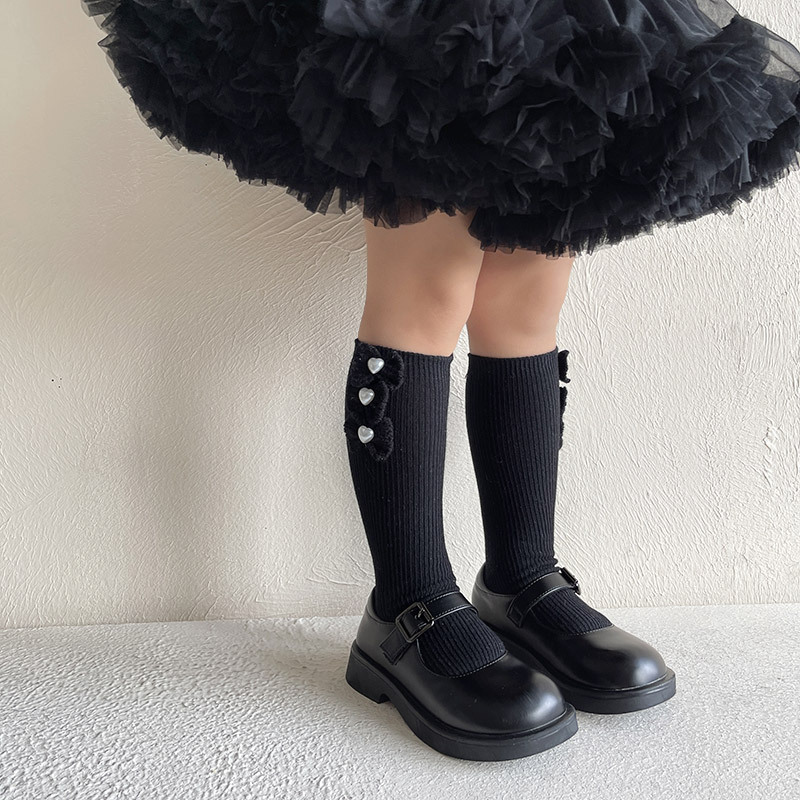 Girls Bow Lace Socks