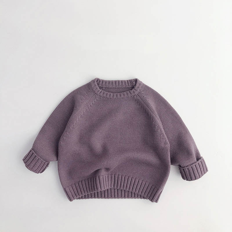 Toddler Solid Color Sweaters.