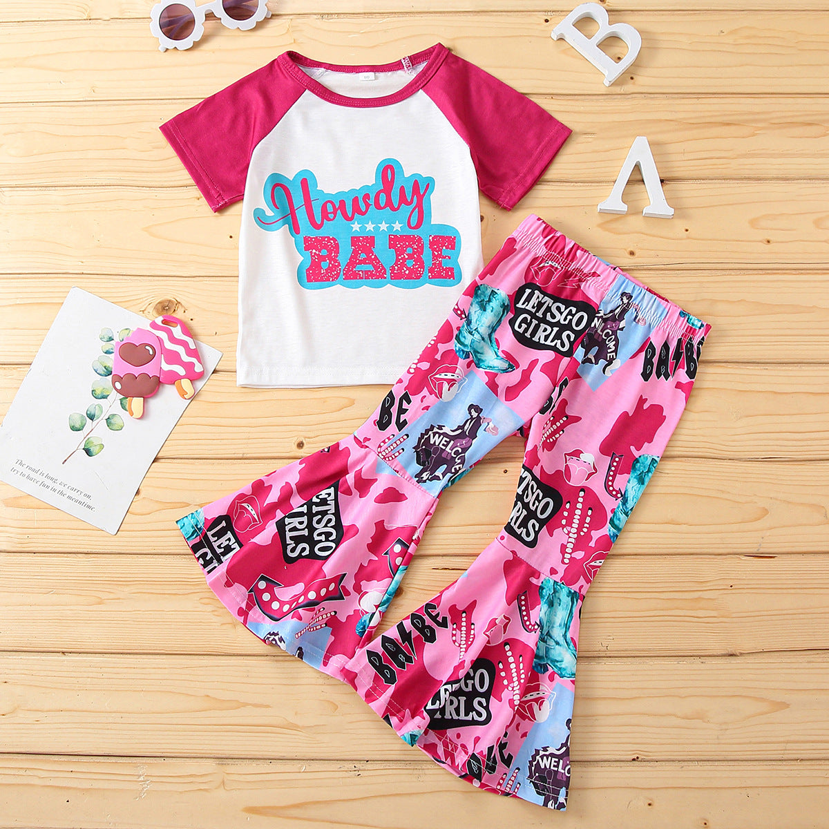 Toddler Girl Print Suits.