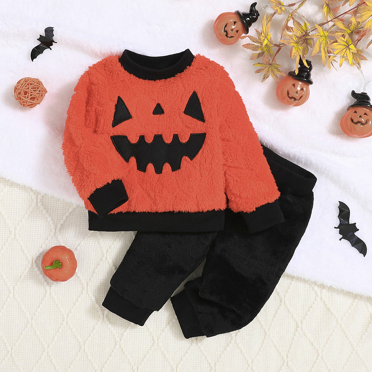 Baby Cute Halloween Fluff Set