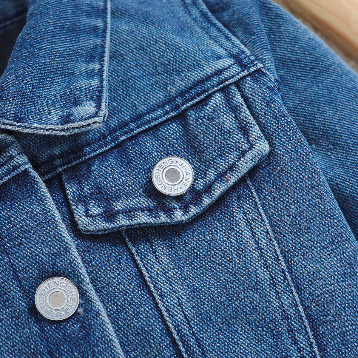 Girls Denim Jacket Western Style