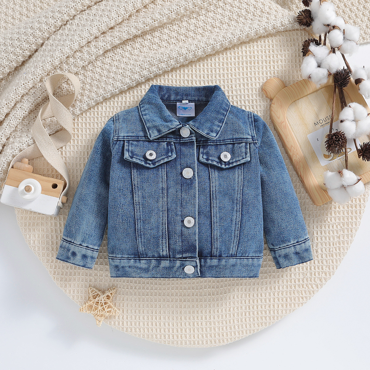 Girls Denim Jacket Western Style