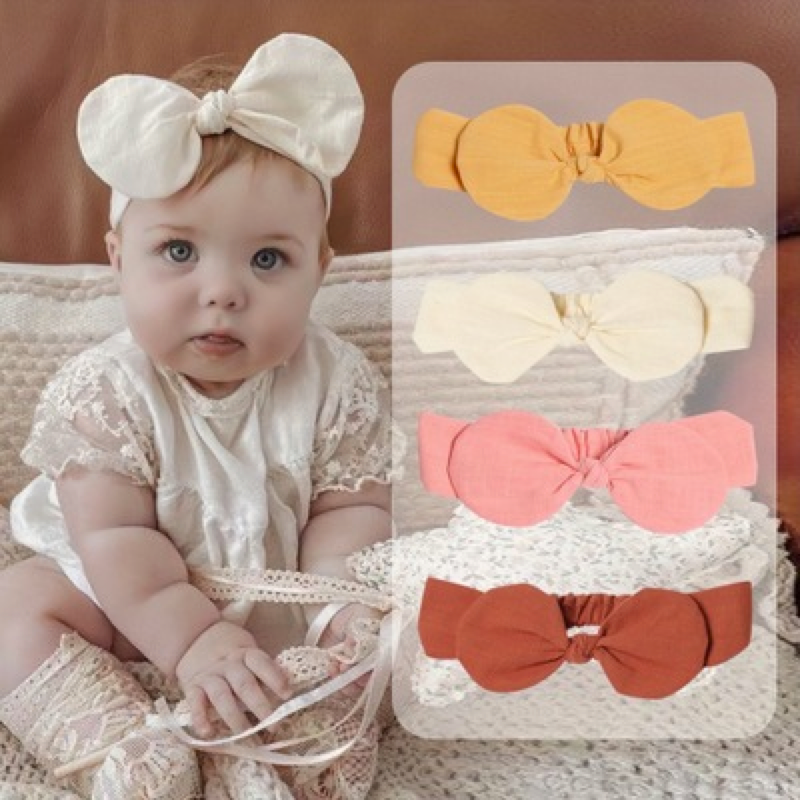 Baby pure cotton hair band.