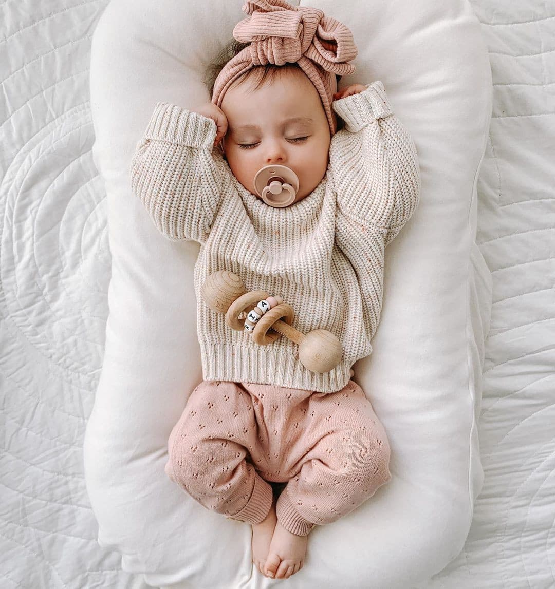 Baby Solid Color Sweater.