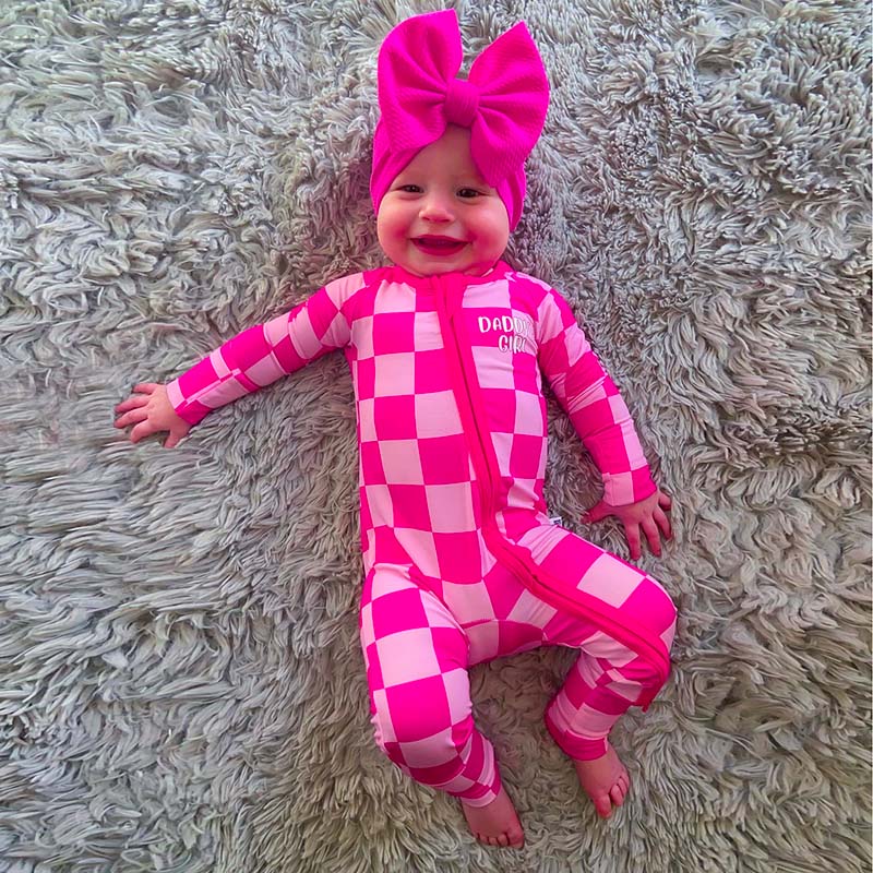 Baby Daddy Girl Valentine's Day Rompers